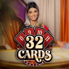 Live Casino logo of 32 Cards from Ezugi at Bonuskong Casino