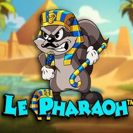 Le Pharaoh slot logo by Hacksaw Gaming at Bonuskong Casino