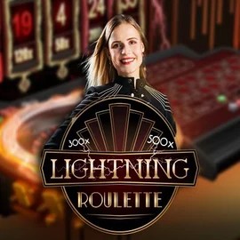 Lightning Roulette slot icon by Evolution, available at Bonuskong Casino