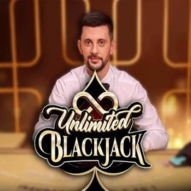 Unlimited Blackjack slot logo by Ezugi at Bonuskong Casino